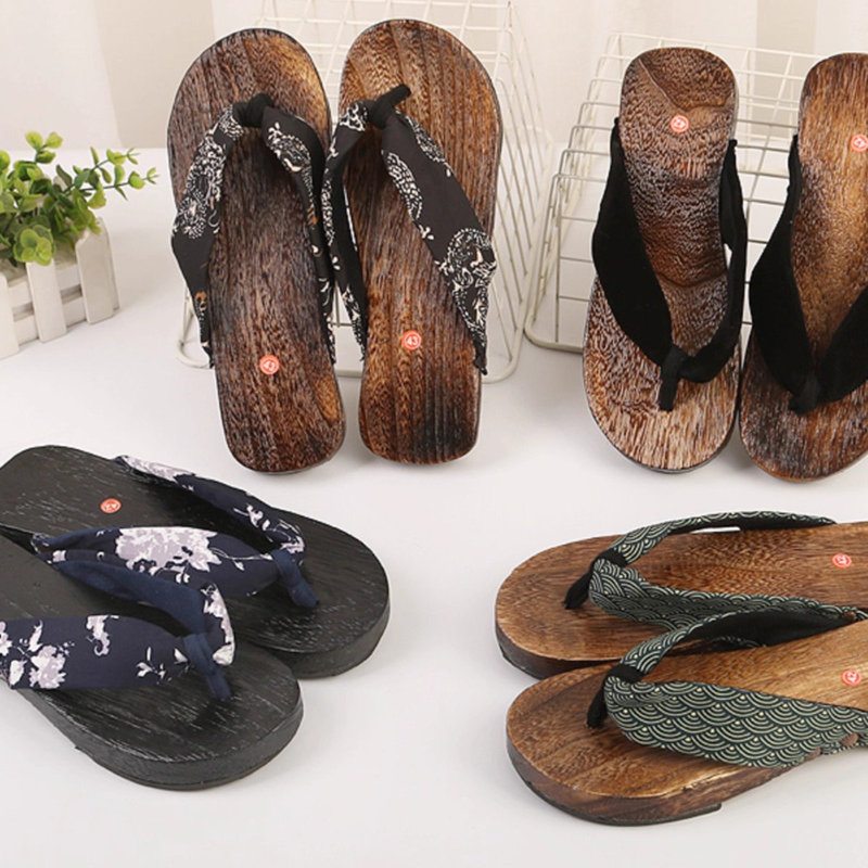 Geta Wooden Sandal - Anime Ninja Sommer Clogs Hausschuhe Männer