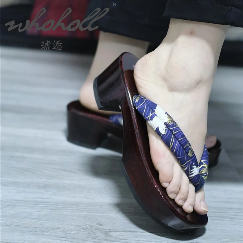 Geta Wooden Sandal - Japanische Holz Erhalten Sommer Frauen Hausschuhe