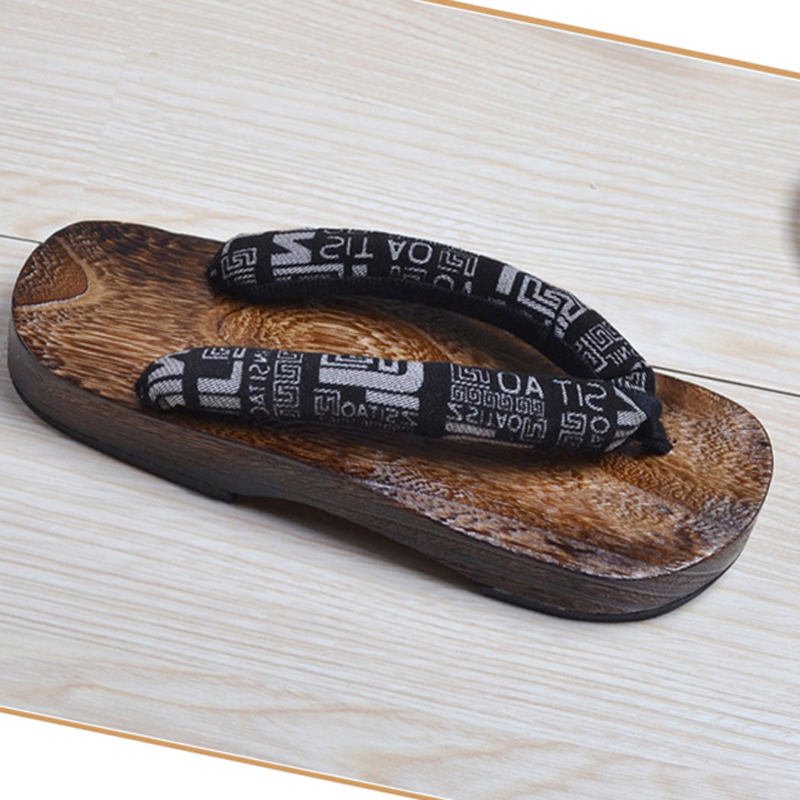 Geta Wooden Sandal - Unisex Holz Paulownia Ninja Cosplay Japanischen