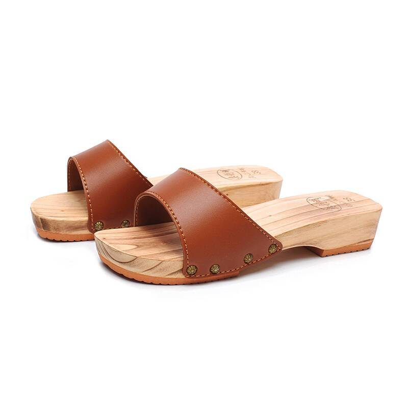 Geta Wooden Sandal - Frauen Holz Hausschuhe Sommer Japanische Holz