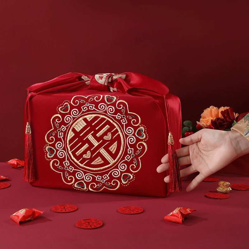 Chinesischen Stil Rotes Tasche – Furoshiki Wrap Cloth Bewertung und Preis