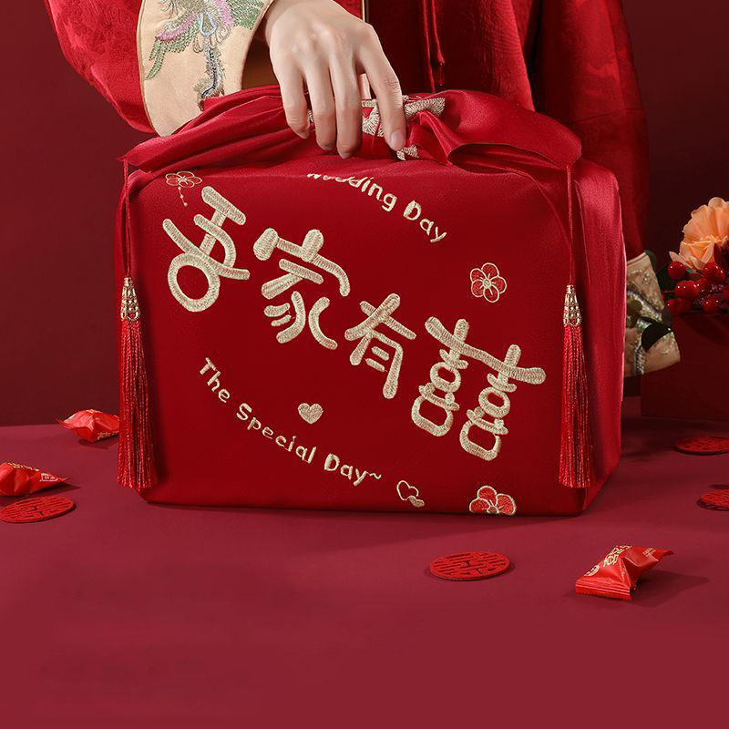 Chinesischen Stil Rotes Tasche – Furoshiki Wrap Cloth Bewertung und Preis