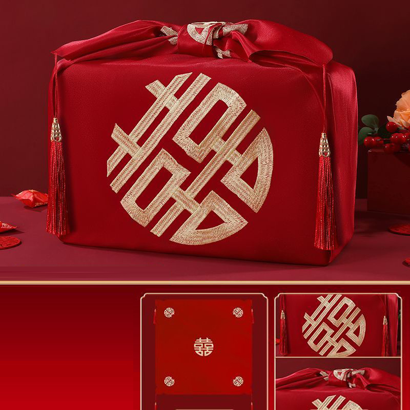 Chinesischen Stil Rotes Tasche – Furoshiki Wrap Cloth Bewertung und Preis