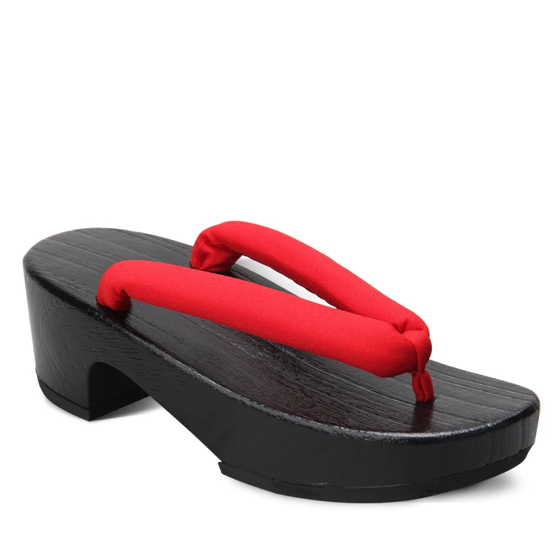Damen Schwarze Halbmond-Holz-S – Geta Wooden Sandal Bewertung und Preis