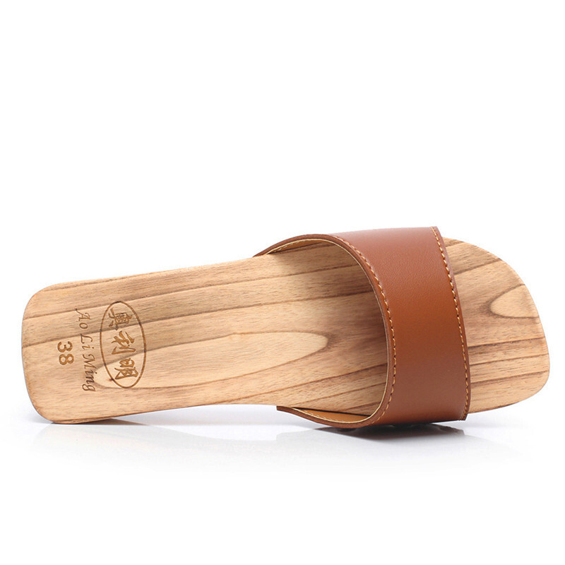 Frauen Holz Hausschuhe Sommer  – Geta Wooden Sandal Bewertung und Preis