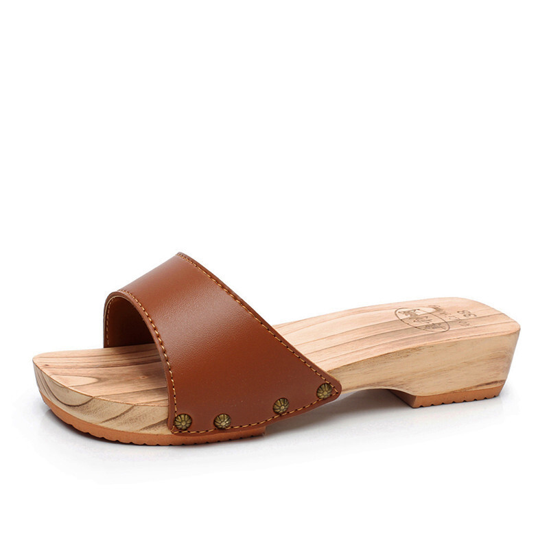 Frauen Holz Hausschuhe Sommer  – Geta Wooden Sandal Bewertung und Preis